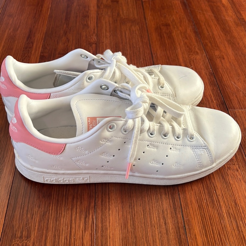 Baby Pink Stan Smith White Sneakers Size 9